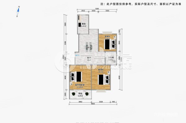 嘉杰国际广场2室2厅1卫108.4㎡南1181万