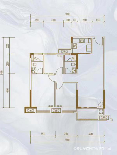 丰宁花苑3室2厅2卫150㎡南北45.8万