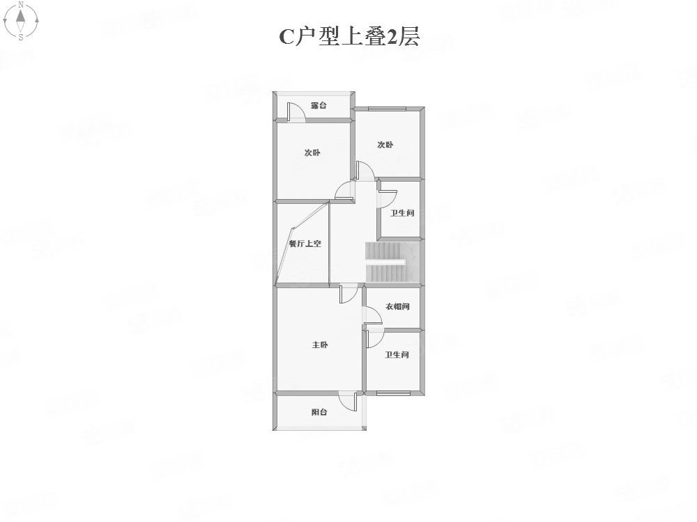 康城香草天空5室3厅3卫254㎡南北1050万