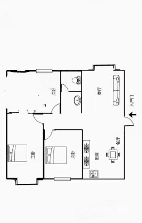 蓝湾嘉园3室2厅1卫112㎡南北59.8万