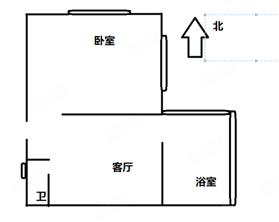 襄阳道小区1室1厅1卫33.67㎡东北390万