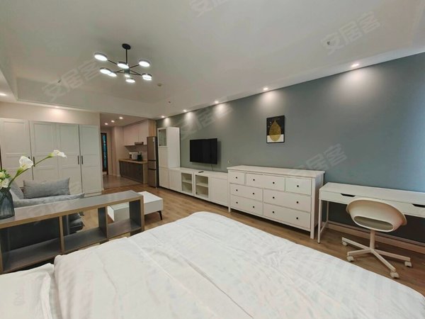 济南高新汉峪碧桂园凤凰中心浪潮万科奥体中心精装一室大开间拎包入住