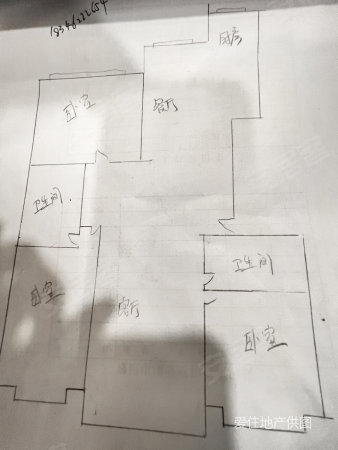 龙鑫小区3室2厅2卫160㎡南北88万