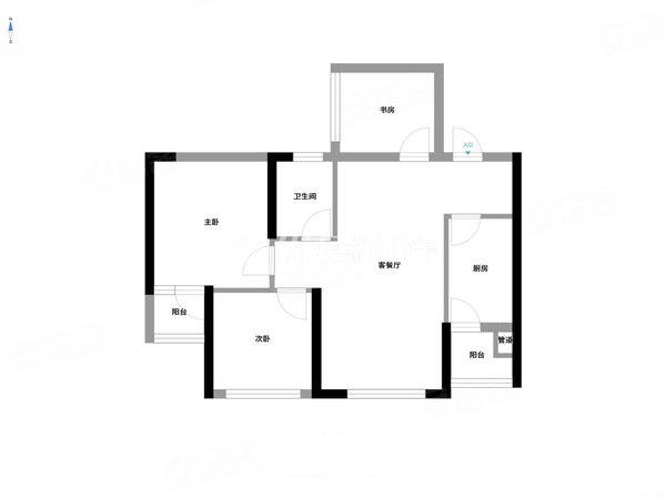 【多图】阳光尚都,良庆周边租房,户型方正,拎包入住租金便宜三房才一