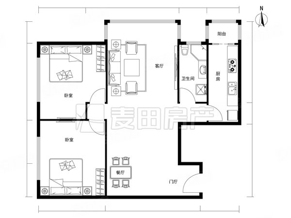 北京西城广安门外远见名苑(一期)2室2厅  远见名苑(一期)出租房源真实