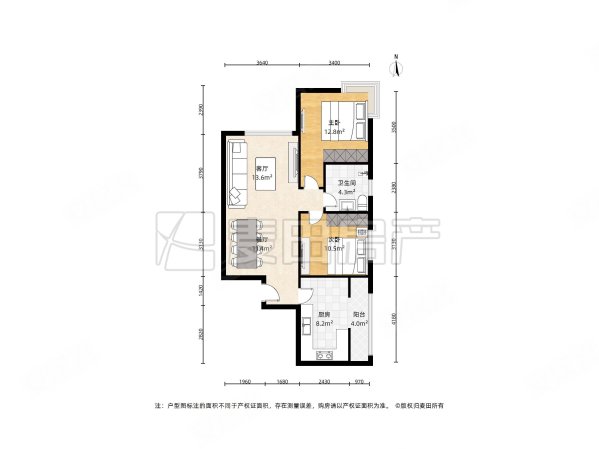 兰德华庭2室1厅1卫88.75㎡东北630万