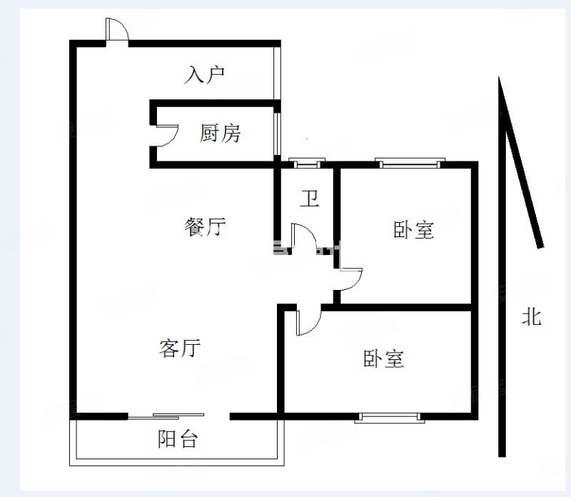 康馨花园3室2厅1卫109.77㎡南北158万