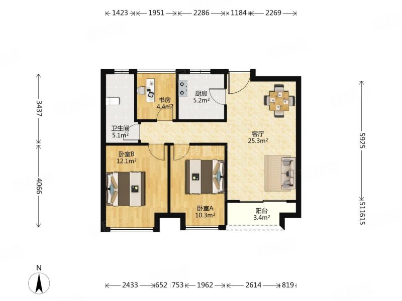 临地铁 南北通透 交通便捷 房龄新 近医院,鑫苑鑫城二手房,156万,3室