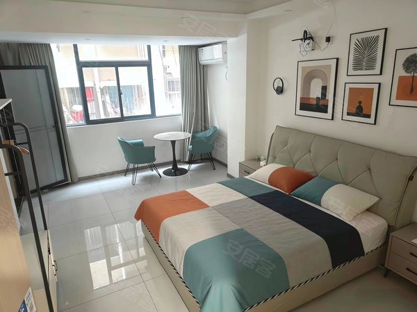 徐州铜山铜山万达南京路西一街小区铜山万达  师范大学南门 步行街 精装一室一卫 南北通透出租房源真实图片