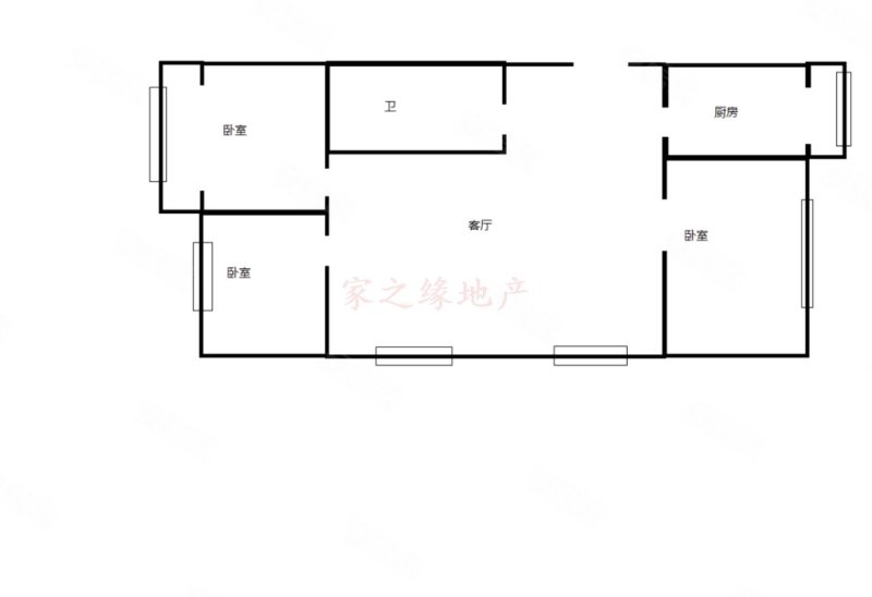 柳馨园3室2厅1卫97.45㎡南北110万