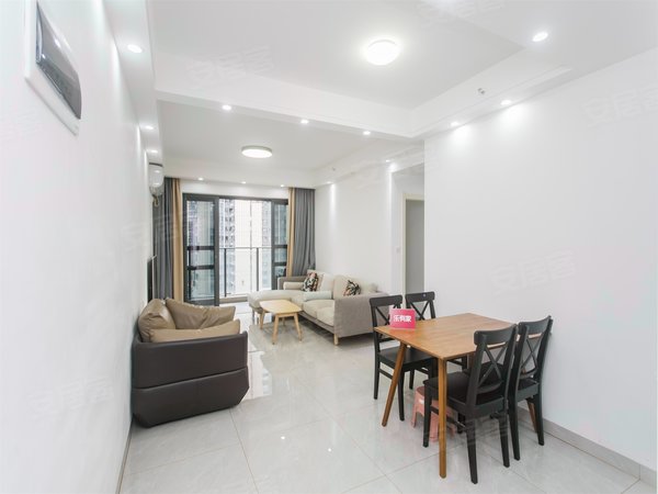 【多图】尚峻花园,民治租房,46号双地铁口,鸿荣源物业精装三房,全新