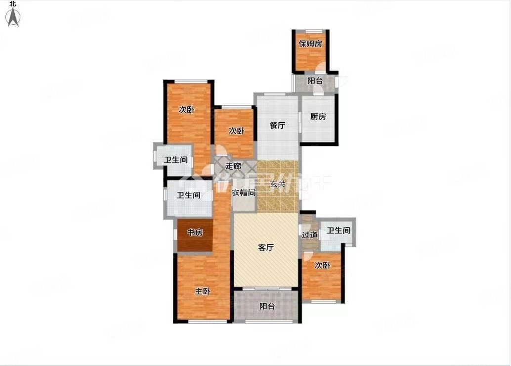 荣和公园悦府5室2厅3卫193㎡南北370万