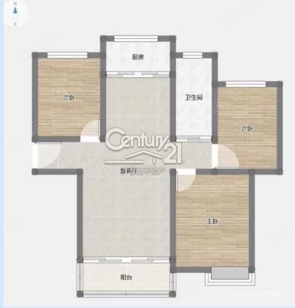 鹿韵里3室2厅2卫115㎡南北230万