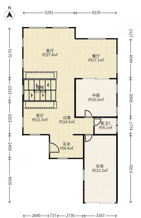 东山墅4室3厅4卫395.34㎡南北5100万