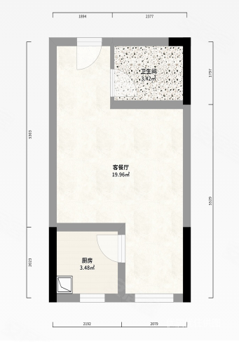 冠景瑞园1室0厅1卫36㎡南北23万