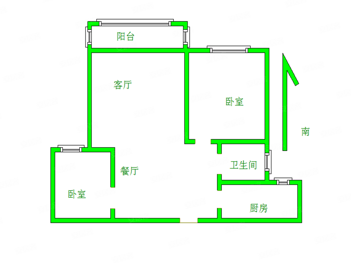 阳光100阿尔勒户型图图片