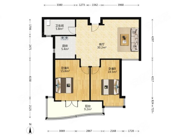 银城大院 双南户型 中楼层 看房提前联系