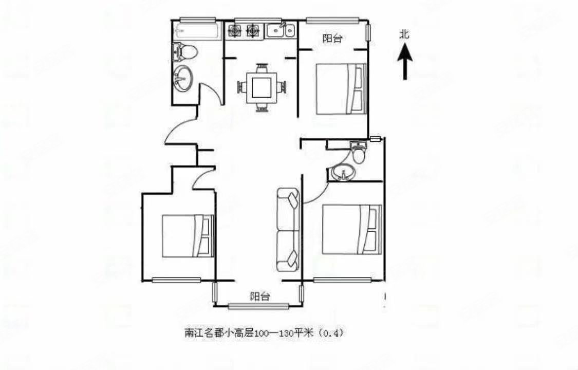急售南江名郡精装修大三房有车位满二实拍