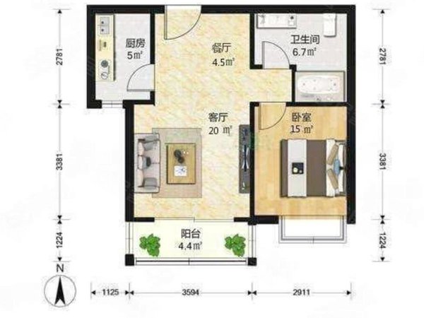 【多图】八家嘉园,学院路租房,五道口 六道口 八家嘉园 三家次卧飘窗