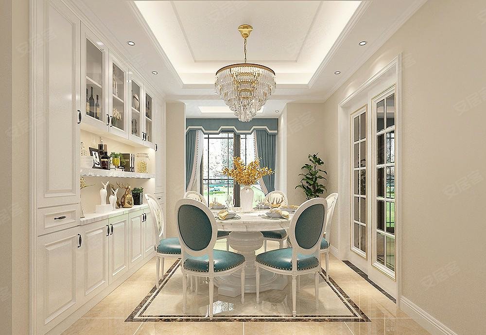 经典的对称式美式风格白色系做主色调