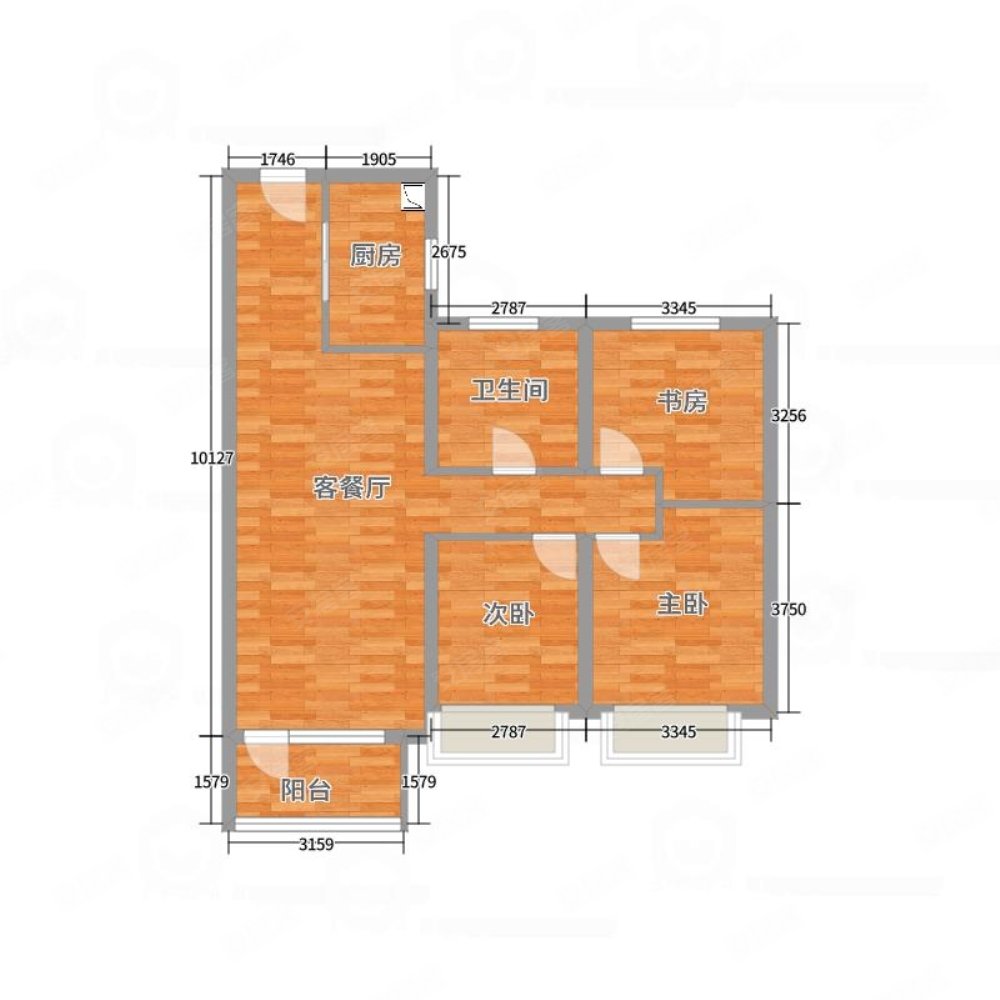 振华旁,华瑞城套三,全明户型,只售75万,随时看房,胶州华润城(一期b区)