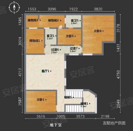 红螺湖别墅7室4厅6卫562.39㎡南北1800万