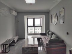 湖州南浔浙北大厦南浔吾悦广场附近，玉兰湾两房两厅一卫一厨客厅有空调可押一付一出租房源真实图片