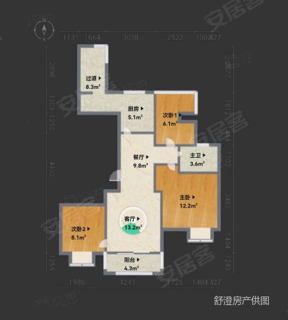 春馨雅居3室2厅1卫106㎡南180万