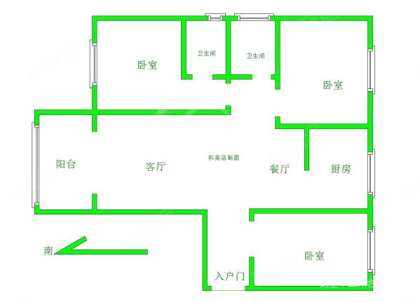 书香铭苑3室2厅2卫123㎡南北130万