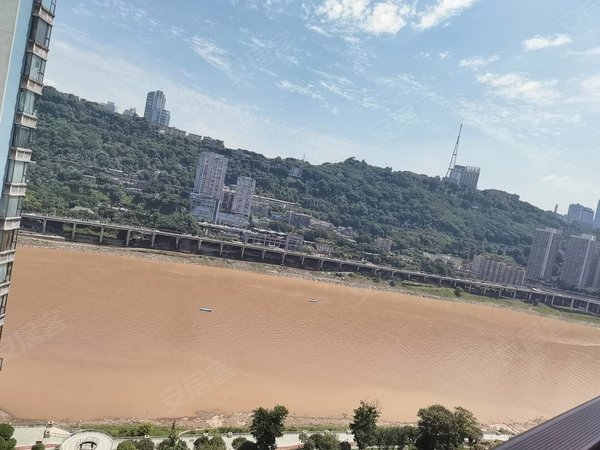 重庆江北北滨路金科金砂水岸北滨路一线江景房 正规两房一卫 拎包入住