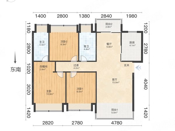 珠海斗门白蕉华发依山郡华发依山郡 3室2厅2卫  精装修94平米出租房源