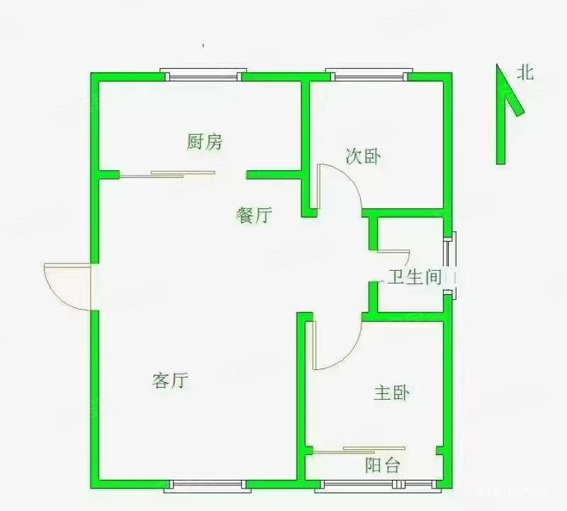 西苑华庭2室1厅1卫102㎡南北77万