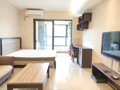 许昌魏都高铁东站恒大绿洲公寓朝南带阳台一室拎包入住,家电家具齐全出租房源真实图片
