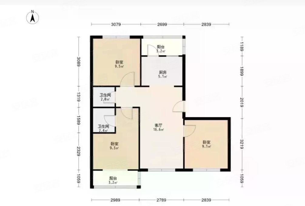 空间大,丛树家园二手房,70万,3室1厅,1卫,79平米-成都安居客