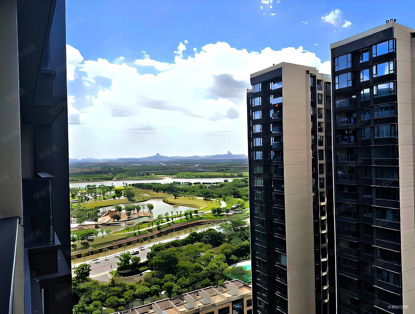 保利和悦滨江奇槎一线望江半月岛湿地旁够二年