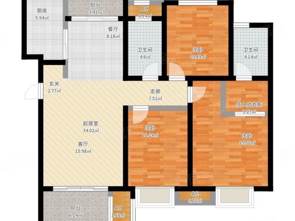 金华婺城婺城江南紫岚苑紫岚苑，中国联通保时捷旁，3房2厅2厅，带阳台带车位带附房出租房源真实图片