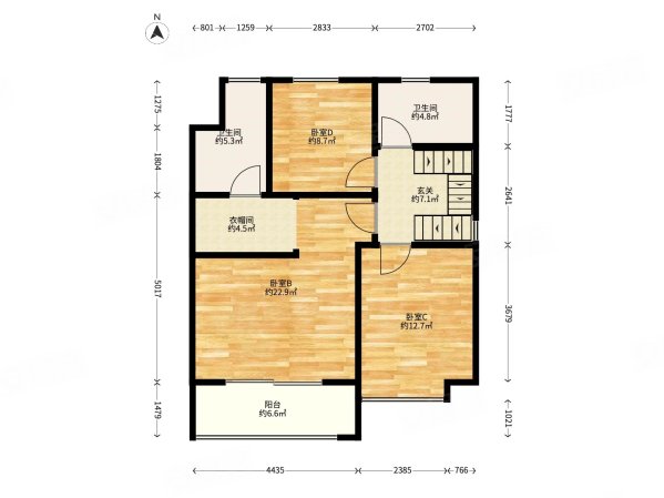 鲁能公馆4室1厅3卫155㎡东288万