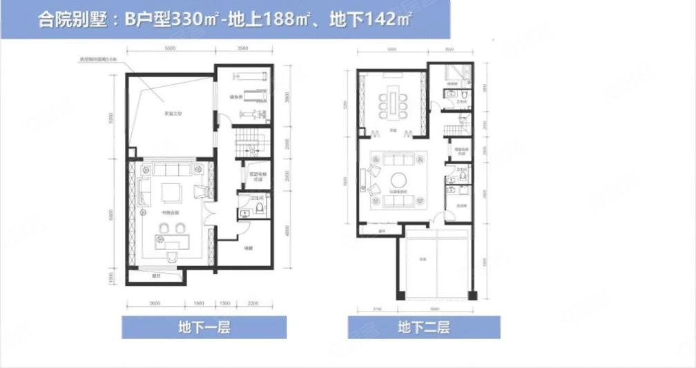 北京合院(别墅)4室2厅5卫339.95㎡南北1236万
