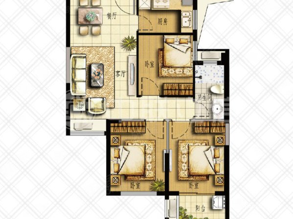 泰禾红峪标准三房全明结构电梯中层周边配套成熟