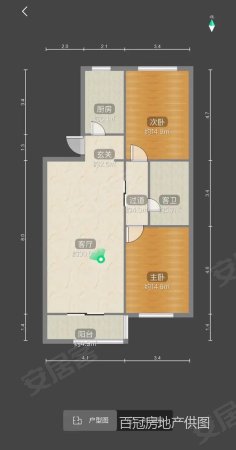 怡园小区2室2厅1卫113.57㎡南北145万