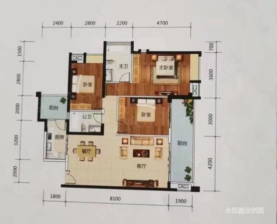 光大锦绣山河4室2厅2卫155㎡南北108万