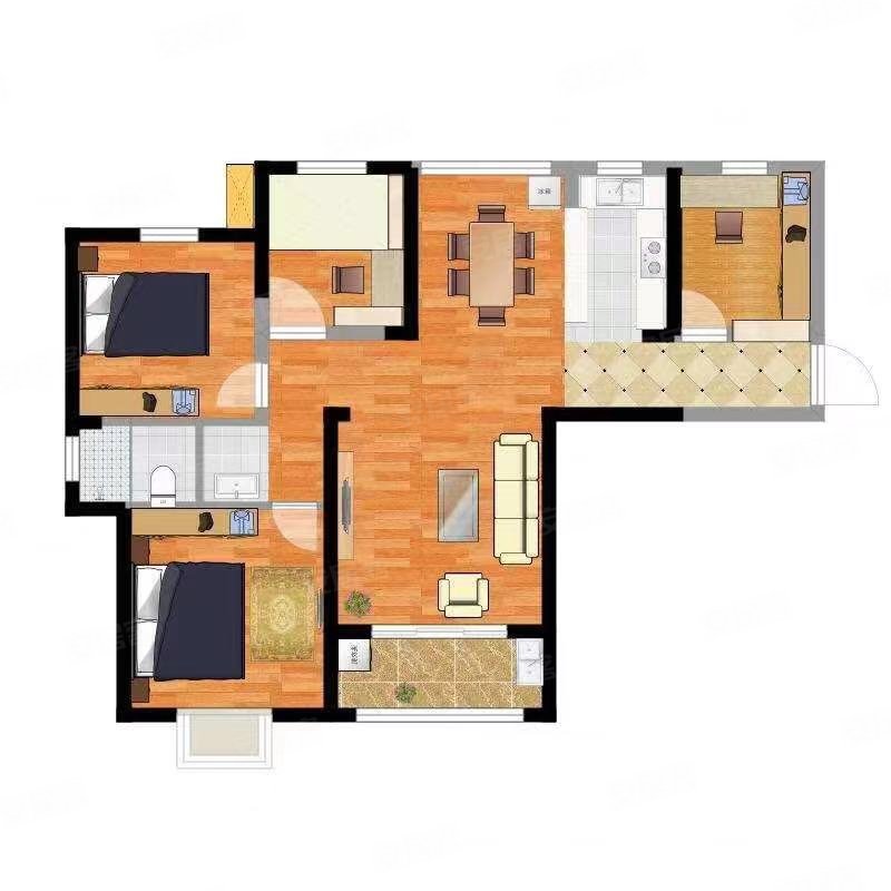 43万 阳光尚都  出行方便 南北通透  近地铁
