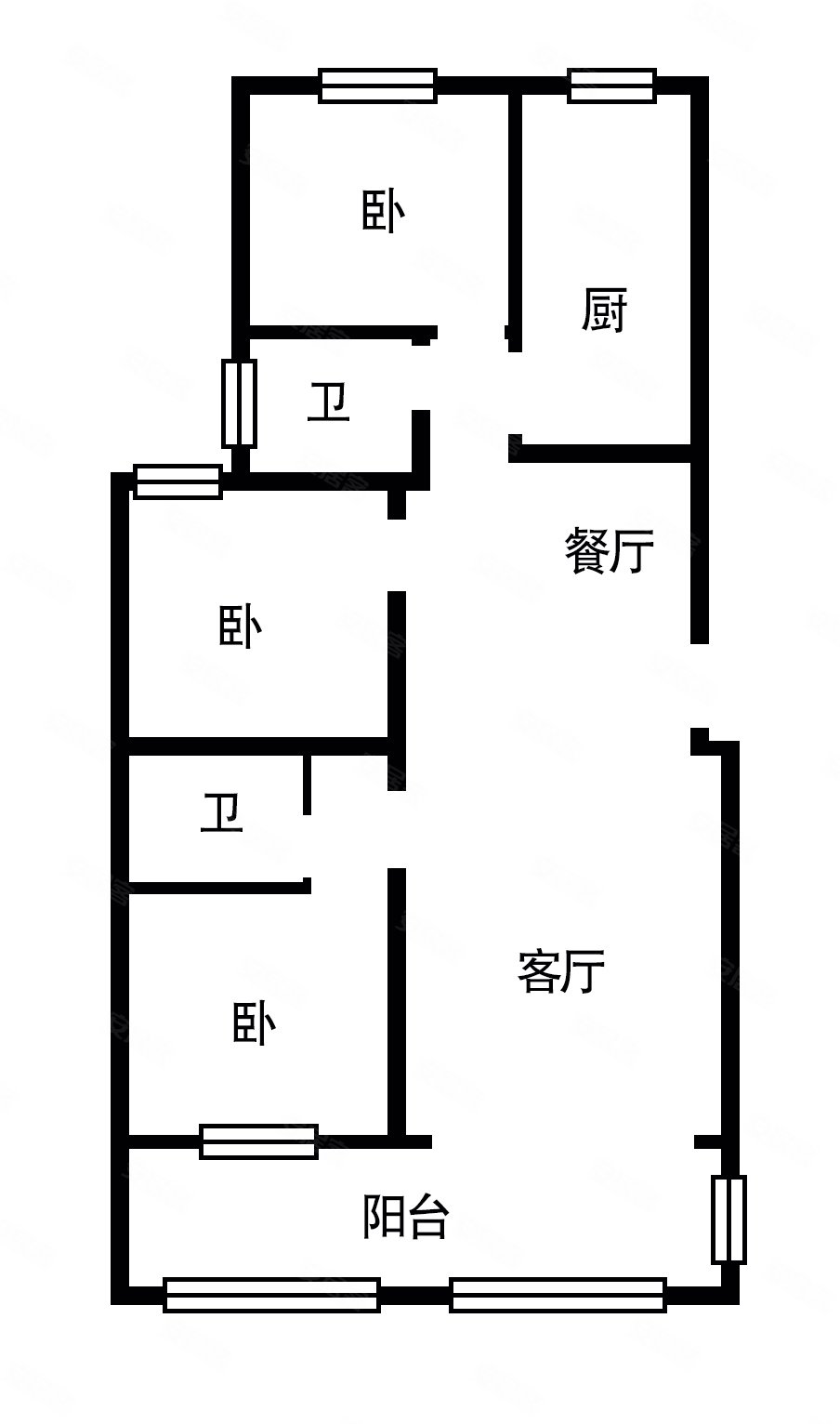 佳和广场对过,万家新城二手房,98万,3室2厅,2卫,136平米-菏泽安居客