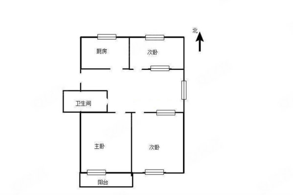 建设小区3室1厅1卫89㎡南北49.5万