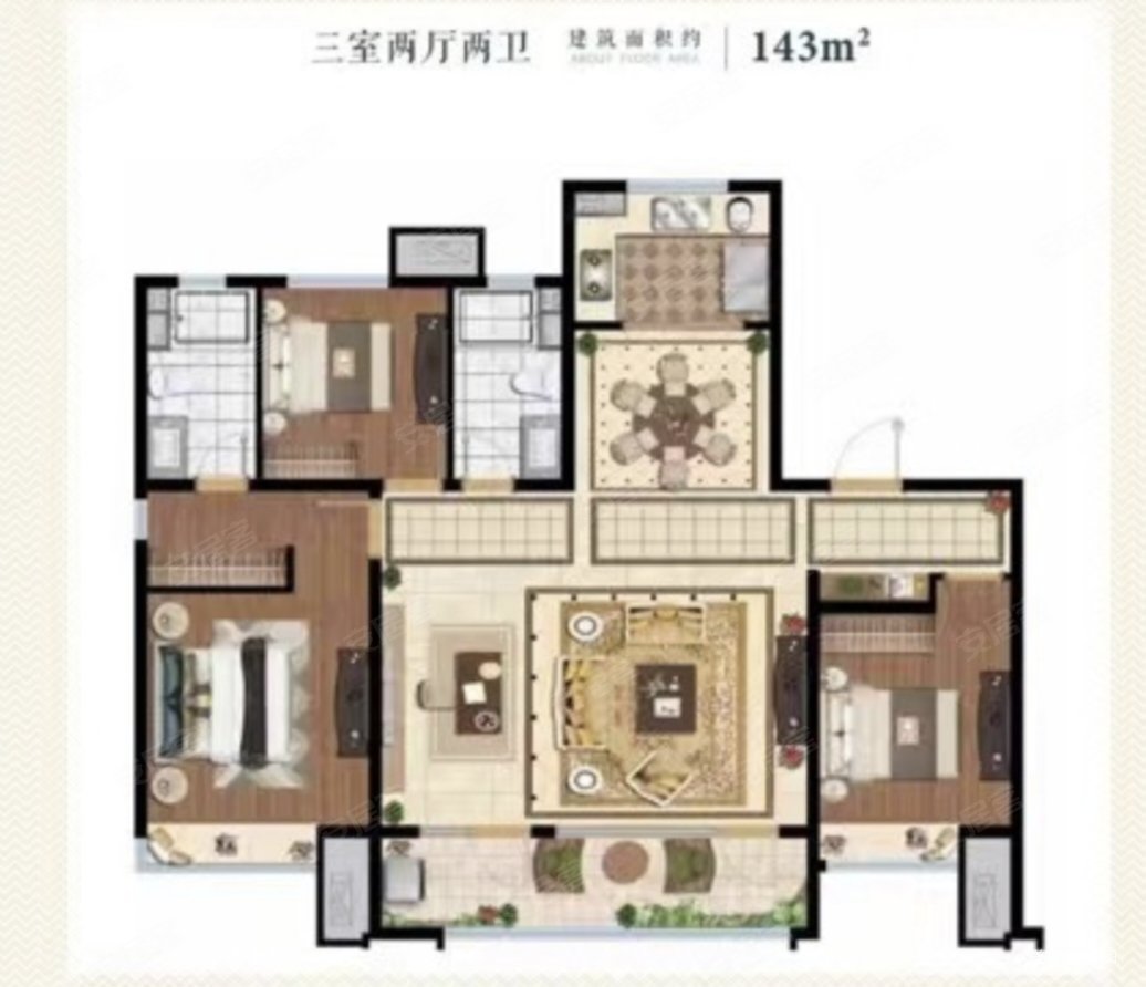 中南 樾府   楼层 精装交付 现房 元宝户型