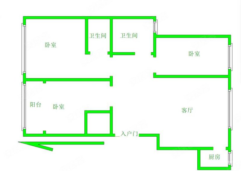 御泽嘉园3室2厅2卫145㎡南北132万