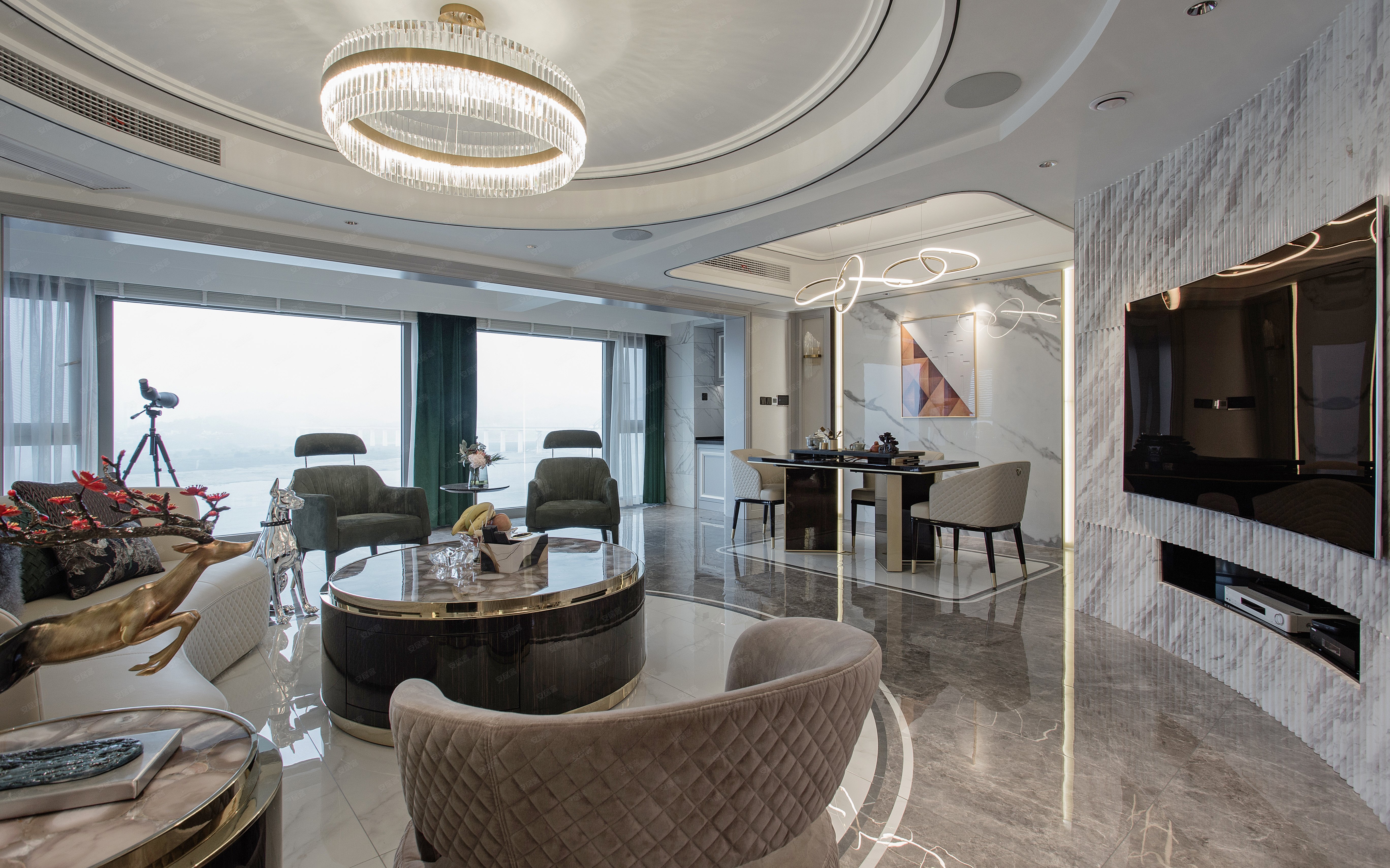 180㎡大平层,设计成欧式倍有面子,既大气又高雅!