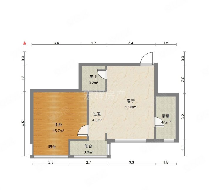 农垦啤酒厂家属院1室1厅1卫58.71㎡南31万