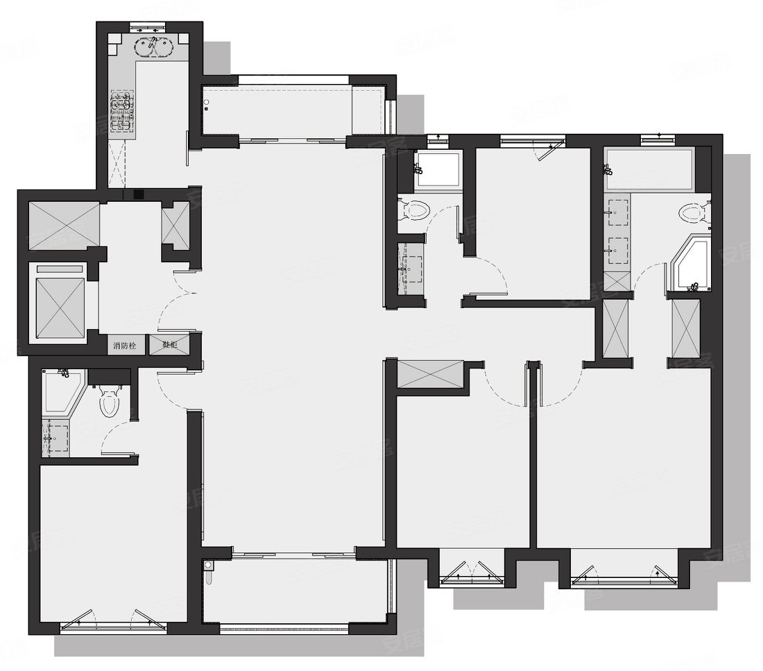 仁山公园4室2厅2卫140㎡南北38.8万