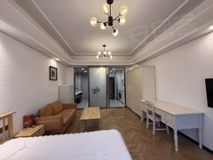 金华金东多湖金东区万达广场楼上全新装修公寓一室一厅拎包入住出租房源真实图片